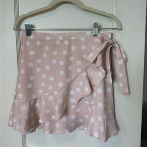 Gianni Bini Blush Polka Dot Mini Skirt